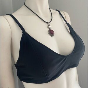 Old Navy Bikini Top - Size L - Solid Black - NWOT